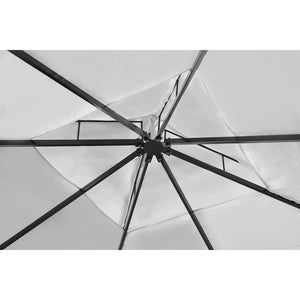 Κιόσκι με Σκίαστρο Λευκό Κρεμ 3 x 4 μ.