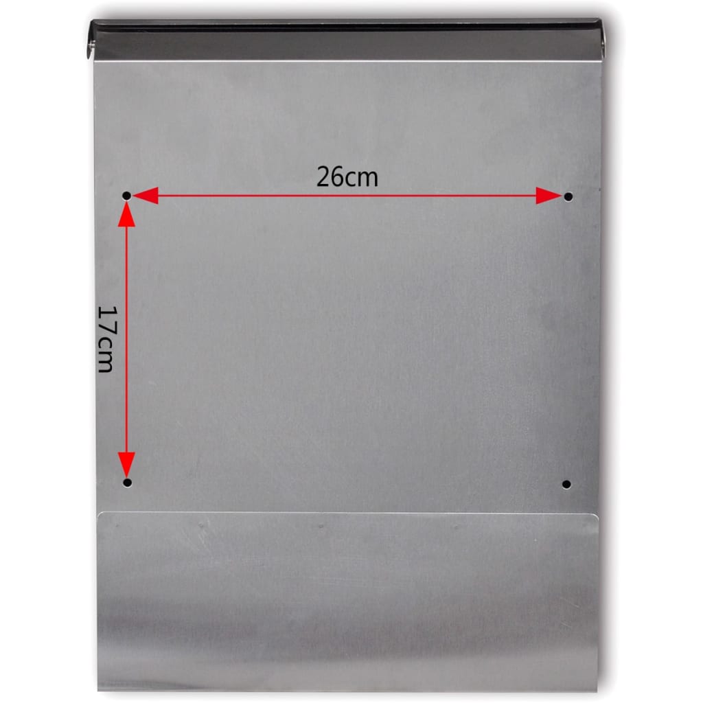 Γραμματοκιβώτιο από Ανοξείδωτο Ατσάλι