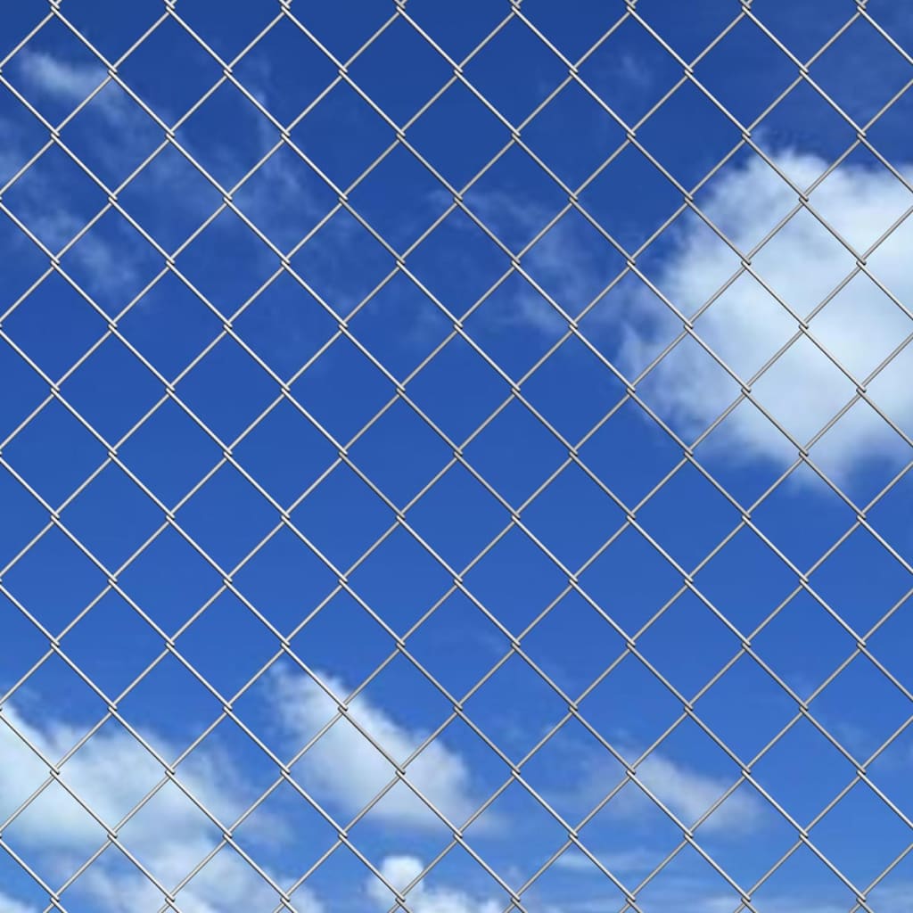Συρματόπλεγμα Ασημί 25 x 1,5 μ. Γαλβανισμένο Ατσάλι + Στύλοι