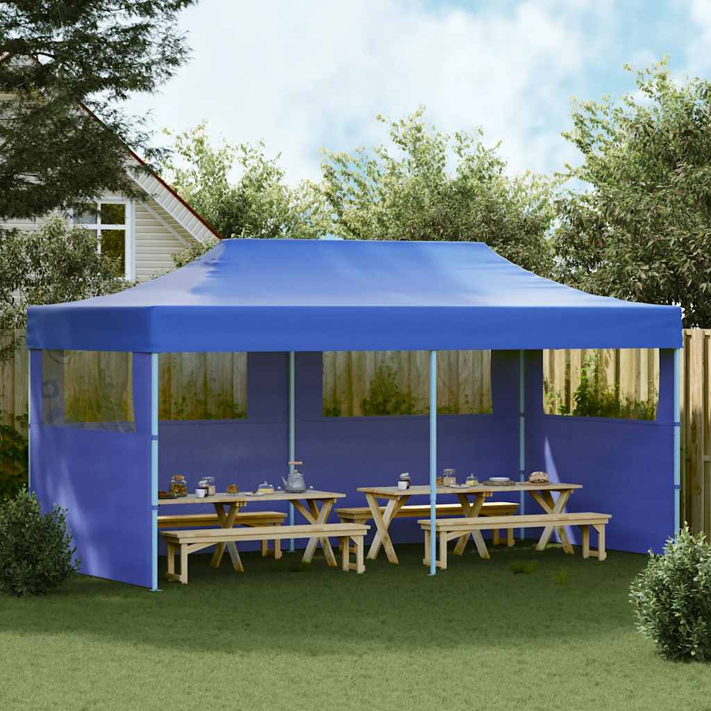 Τέντα Εκδηλώσεων Pop-up Πτυσσόμενη Μπλε 3 x 6 μ. - Pakobazaar