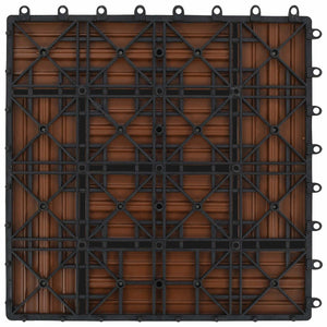 Πλάκα Κατασκευής 11 pcs Καφέ 30 x 30 cm WPC - Pakobazaar