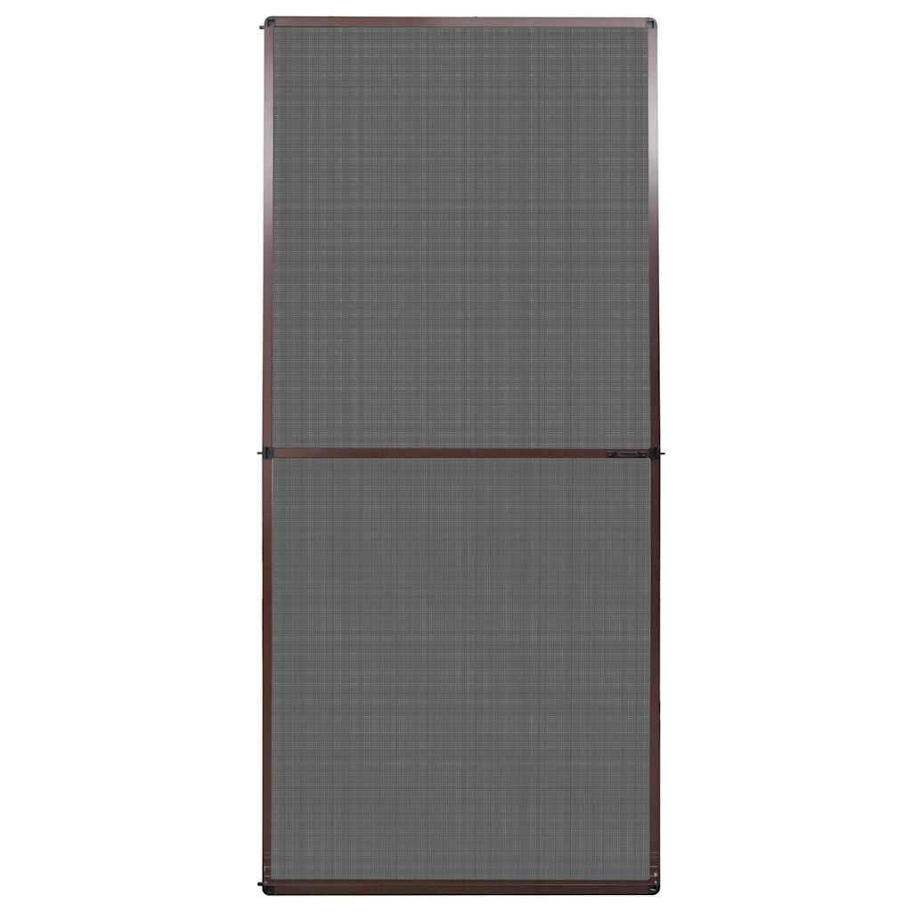 Σήτα Πόρτας με Μεντεσέδες Καφέ 100 x 215 εκ. - Pakobazaar