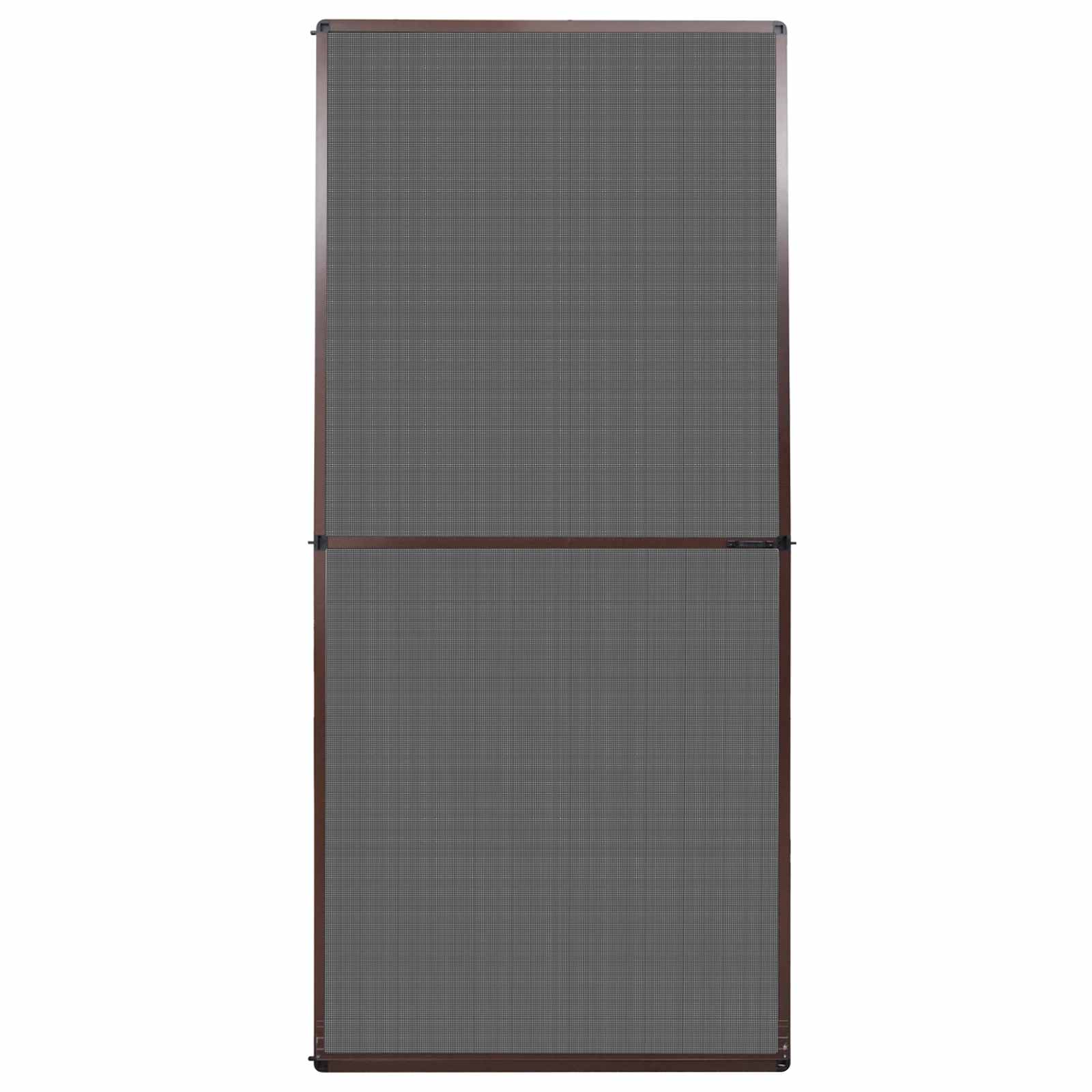 Ανοιγόμενη Οθόνη Εντόμων Καφέ και Μαύρο 100 x 215 cm - Pakobazaar