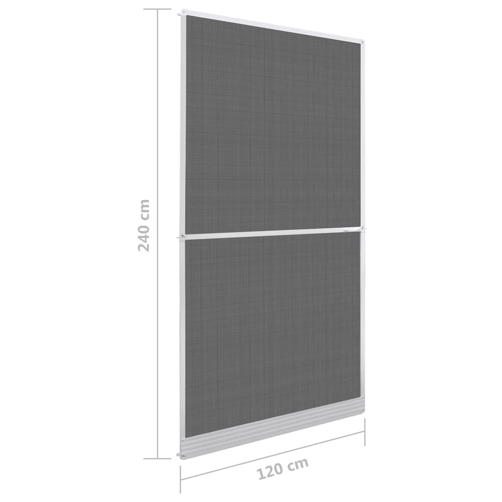 Σήτα Πόρτας με Μεντεσέδες Λευκή 120 x 240 εκ. - Pakobazaar