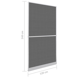 Σήτα Πόρτας με Μεντεσέδες Λευκή 120 x 240 εκ. - Pakobazaar