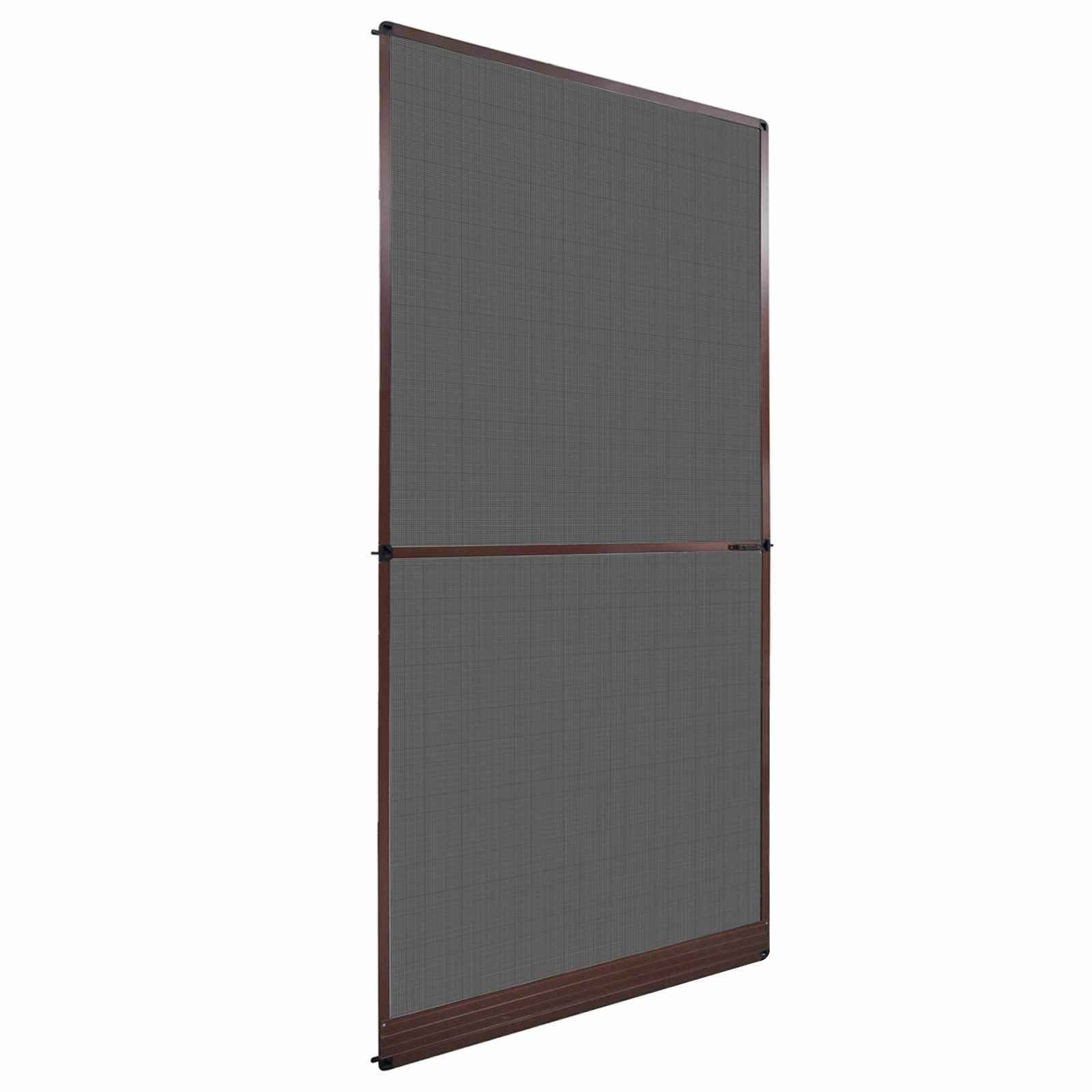 Ανοιγόμενη Οθόνη Εντόμων Καφέ και Μαύρο 120 x 240 cm - Pakobazaar