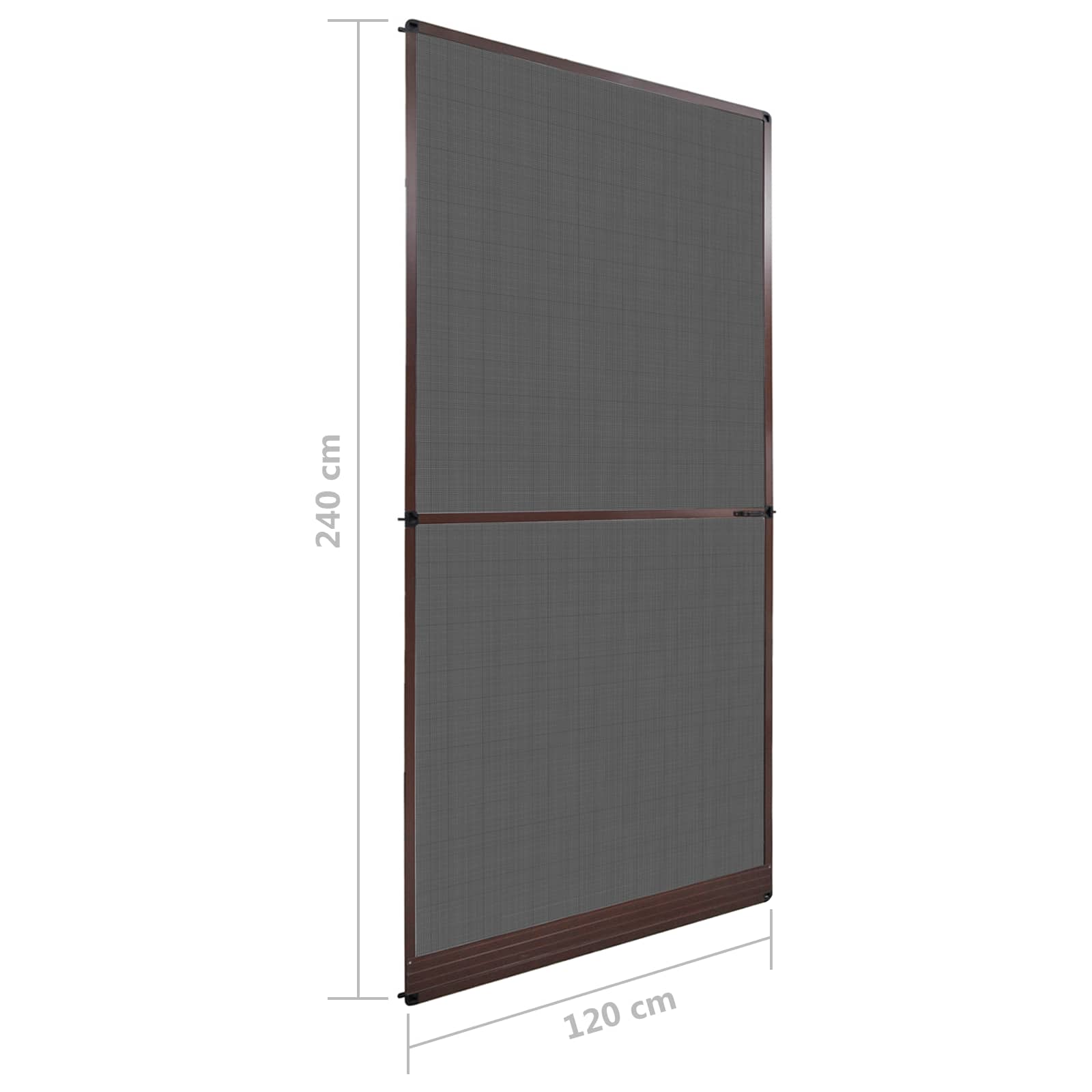 Ανοιγόμενη Οθόνη Εντόμων Καφέ και Μαύρο 120 x 240 cm - Pakobazaar