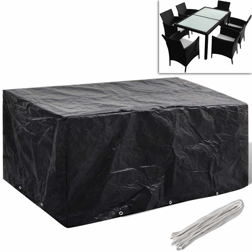 Κάλυμμα Επίπλων Κήπου με 8 Κρίκους 240 x 140 x 90 εκ.