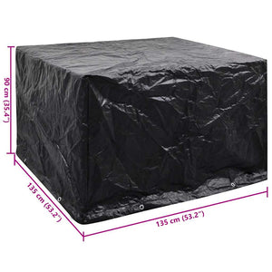 Κάλυμμα Επίπλων Κήπου με 8 Κρίκους 135 x 135 x 90 εκ. - Pakobazaar