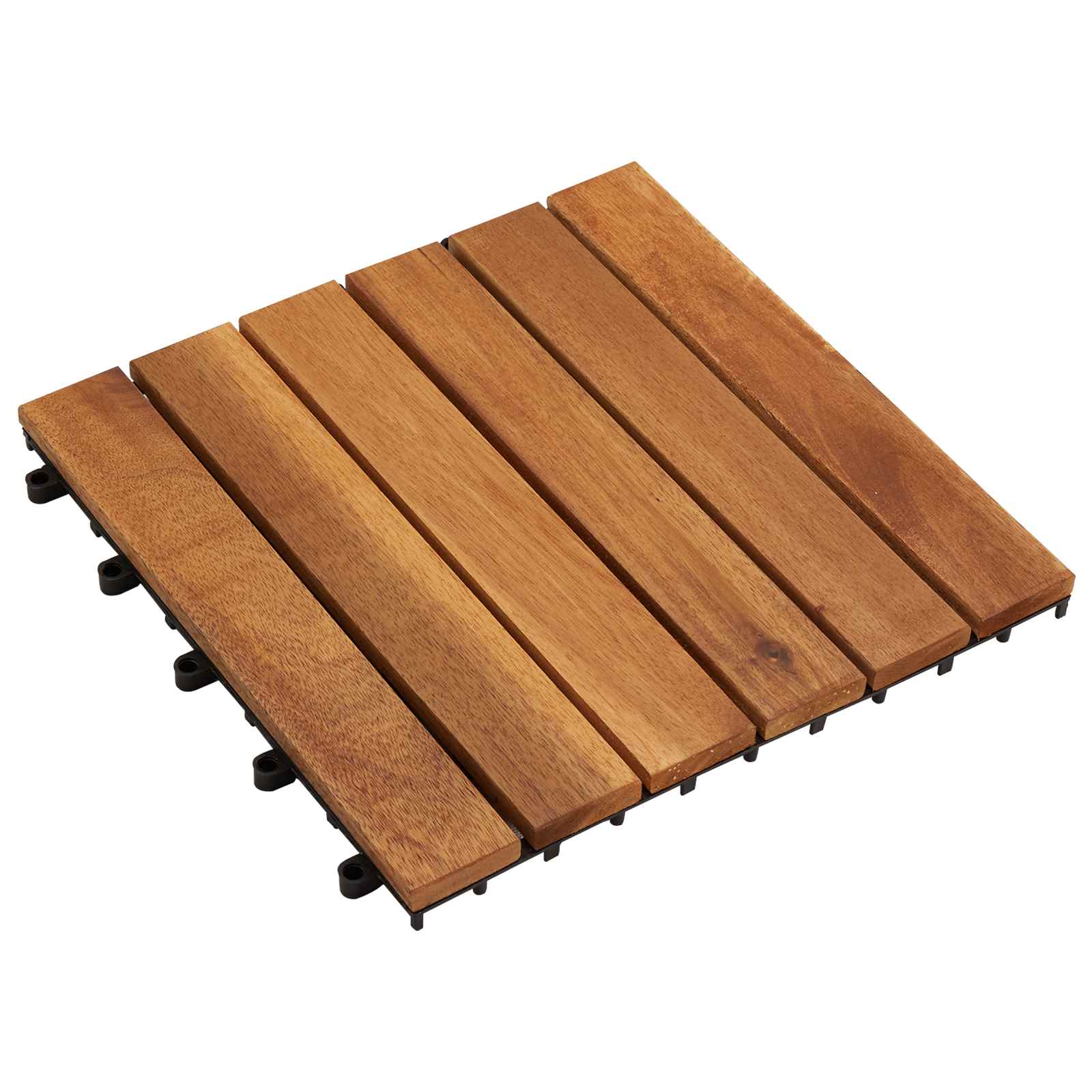 Πλάκα Κατασκευής 10 pcs Καφέ 30 x 30 cm Ξύλο Ακακίας - Pakobazaar