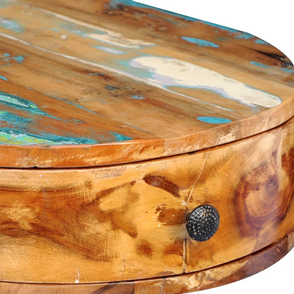 Γραφείο από Μασίφ Ανακυκλωμένο Ξύλο με Σιδερένια Πόδια - Pakobazaar