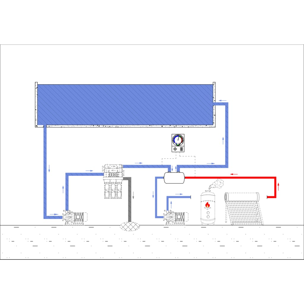 Εναλλάκτης Θερμότητας Πισίνας 485 x 134 χιλ. 60 kW - Pakobazaar