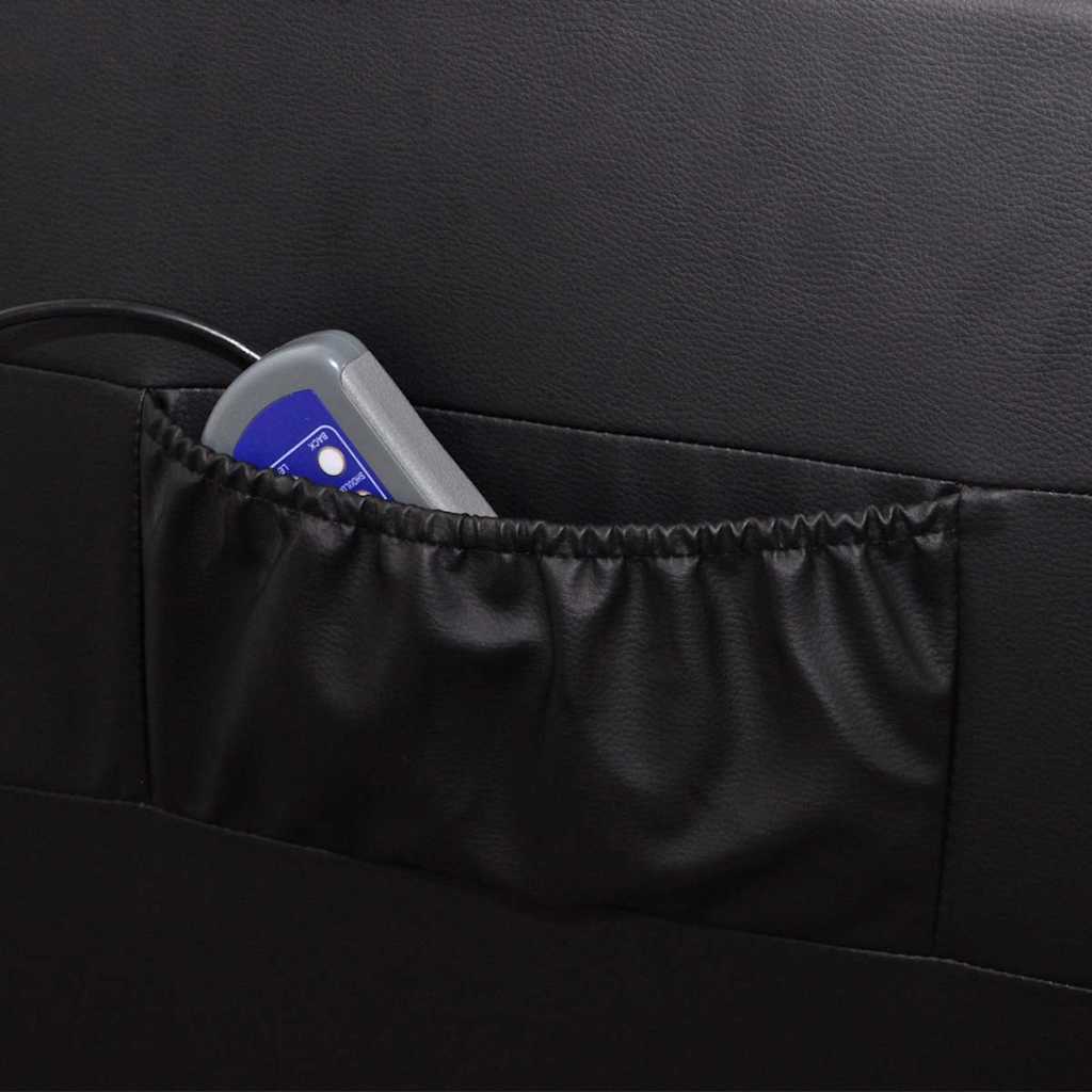 Πολυθρόνα Μασάζ Μαύρη από Συνθετικό Δέρμα - PAKOBAZAAR