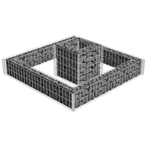 Συρματοκιβώτιο Γλάστρα 120 x 120 x 20 εκ. Γαλβανισμένος Χάλυβας - PAKOBAZAAR