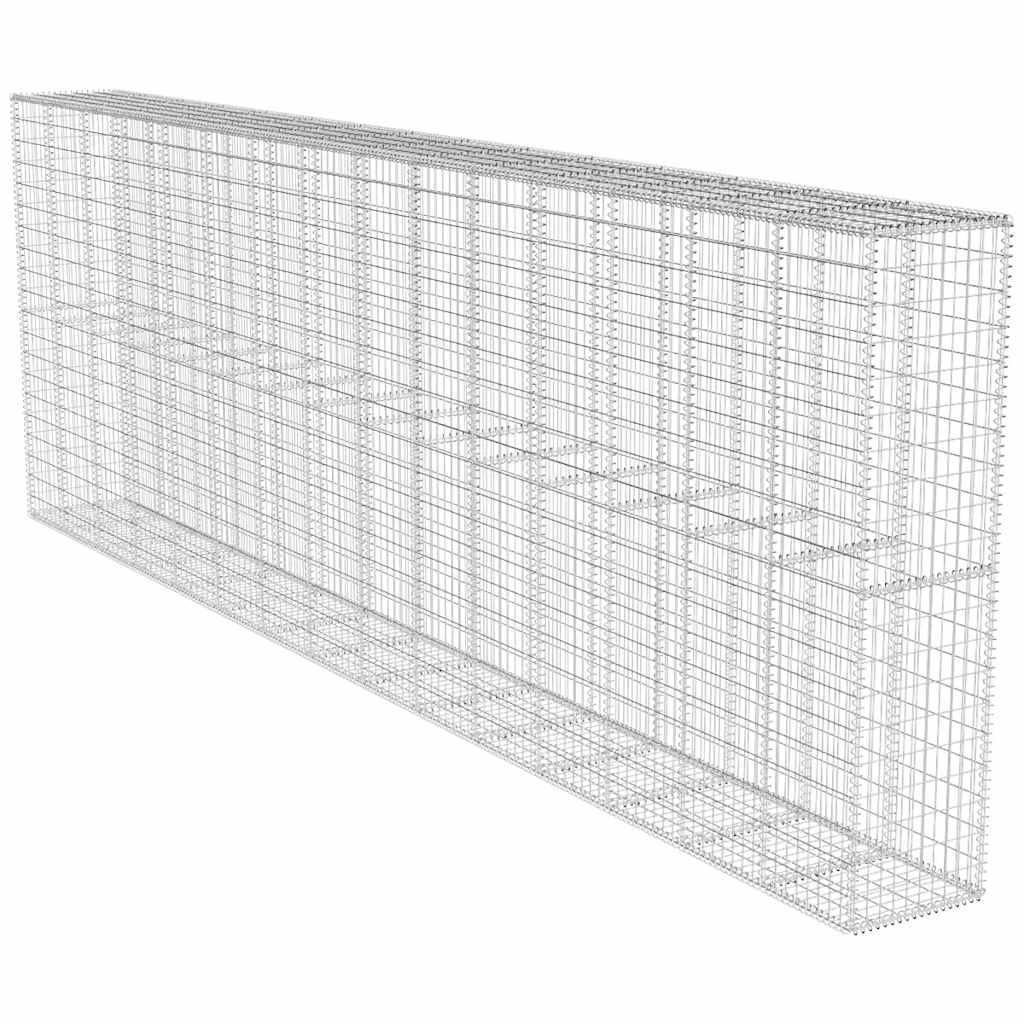 Συρματοκιβώτιο Τοίχος 600x50x200 εκ. Γαλβαν.Χάλυβας + Κάλυμμα