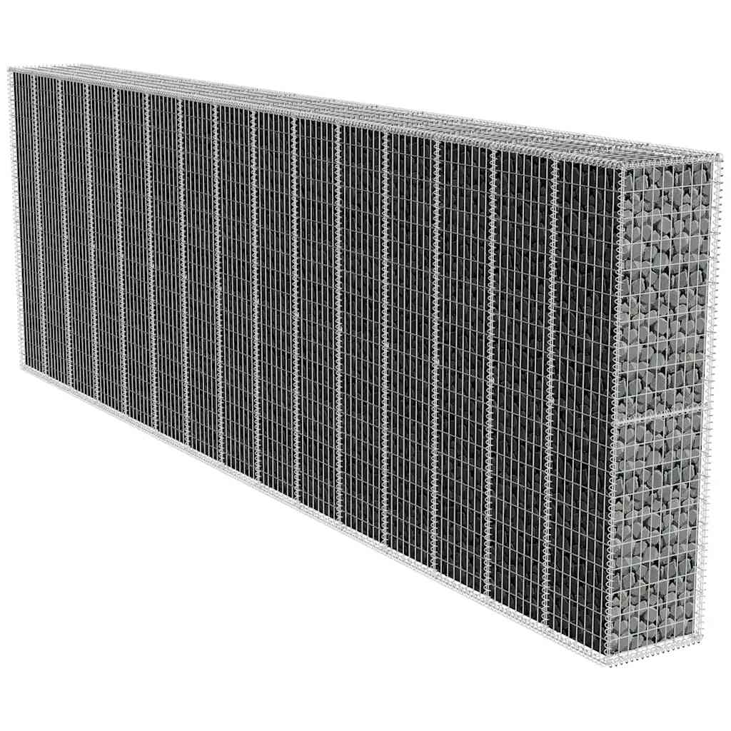 Συρματοκιβώτιο Τοίχος 600x50x200 εκ. Γαλβαν.Χάλυβας + Κάλυμμα