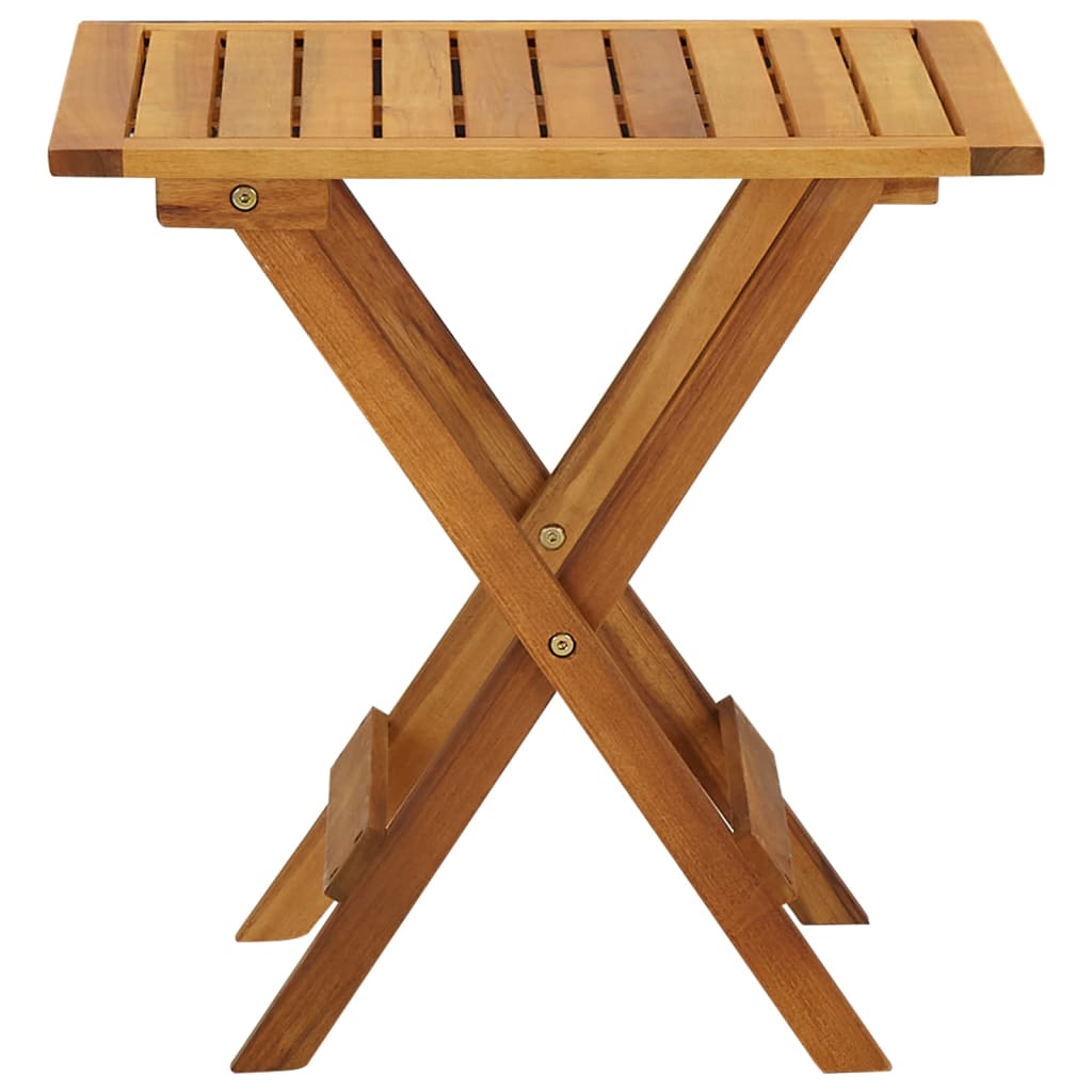 Τραπέζι Bistro 46 x 46 x 47 εκ. από Μασίφ Ξύλο Ακακίας