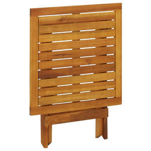 Τραπέζι Bistro 46 x 46 x 47 εκ. από Μασίφ Ξύλο Ακακίας
