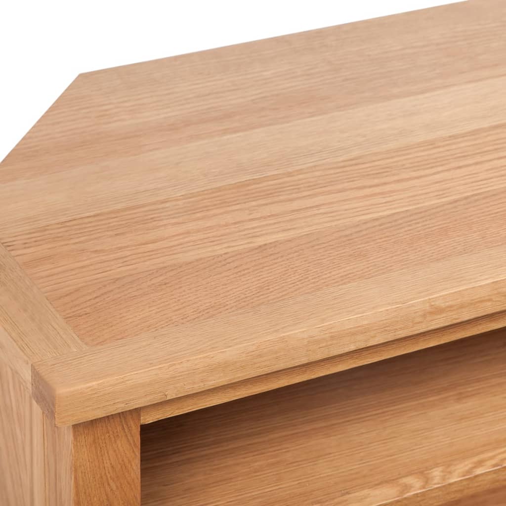 Έπιπλο Τηλεόρασης με Συρτάρι 88 x 42 x 46 εκ. Μασίφ Ξύλο Δρυός - PAKOBAZAAR