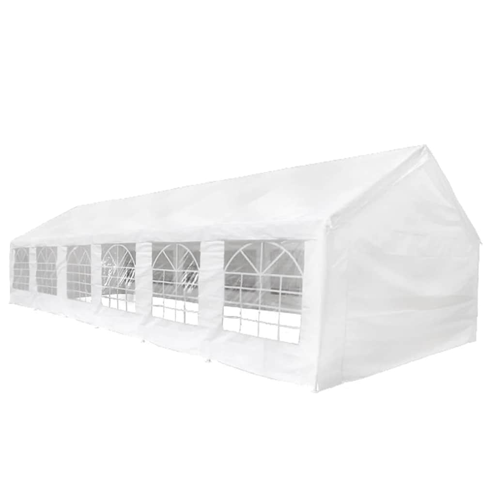 Ύφασμα σκηνής χωρίς σκελετό Λευκός 12 x 6 μ PE - Pakobazaar