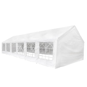 Ύφασμα σκηνής χωρίς σκελετό Λευκός 12 x 6 μ PE - Pakobazaar