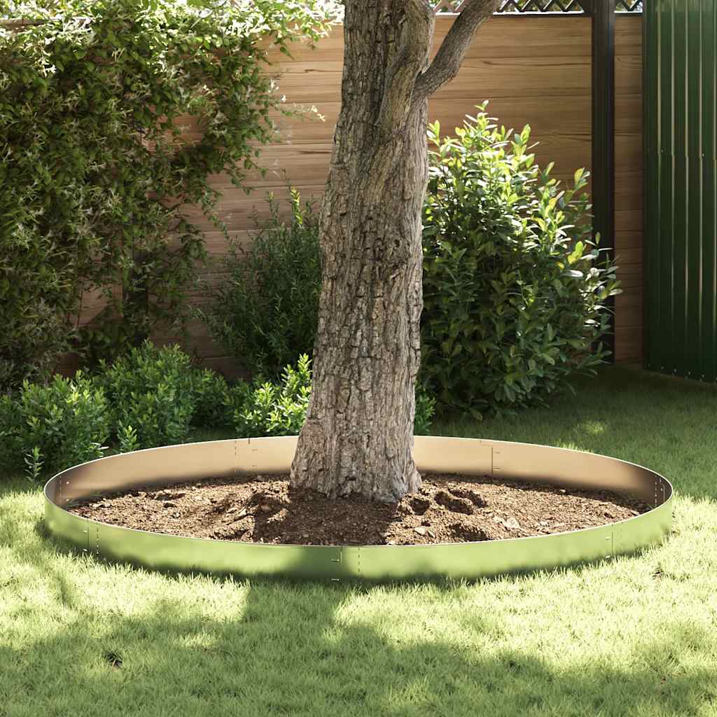 Μπορντούρες Γκαζόν Εύκαμπτες Σετ των 15 100x14 εκ από Γαλβανιζέ Ατσάλι - PAKOBAZAAR