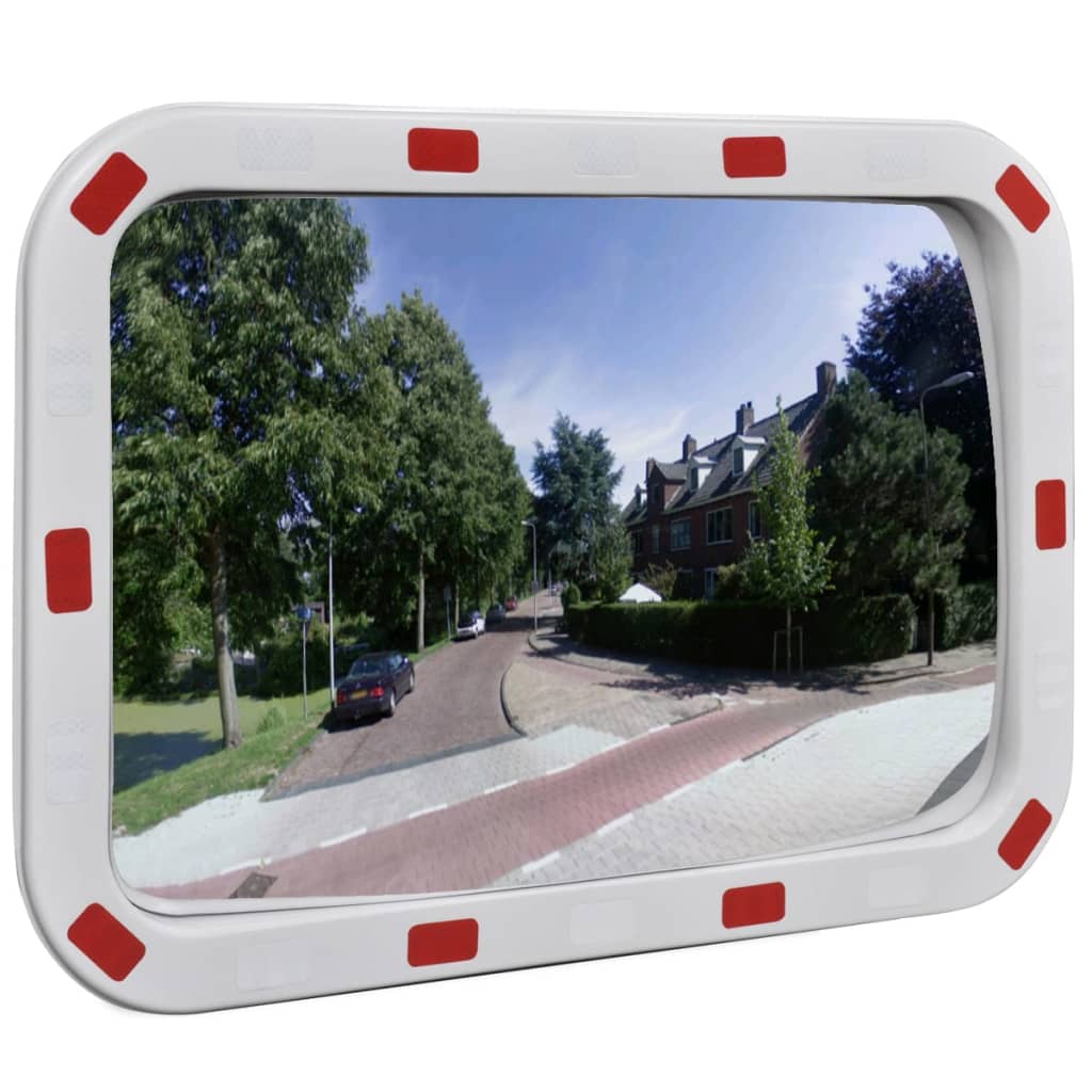 Καθρέφτης Ασφαλείας Κυρτός Ορθογώνιος 40 x 60 εκ. με Ανακλαστήρες - PAKOBAZAAR