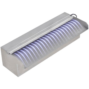 Σιντριβάνι Πισίνας Ορθογώνιο με LED 30 εκ. από Ανοξείδωτο Ατσάλι - Pakobazaar