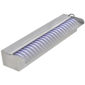 Σιντριβάνι Πισίνας Ορθογώνιο με LED 45 εκ. από Ανοξείδωτο Ατσάλι - Pakobazaar