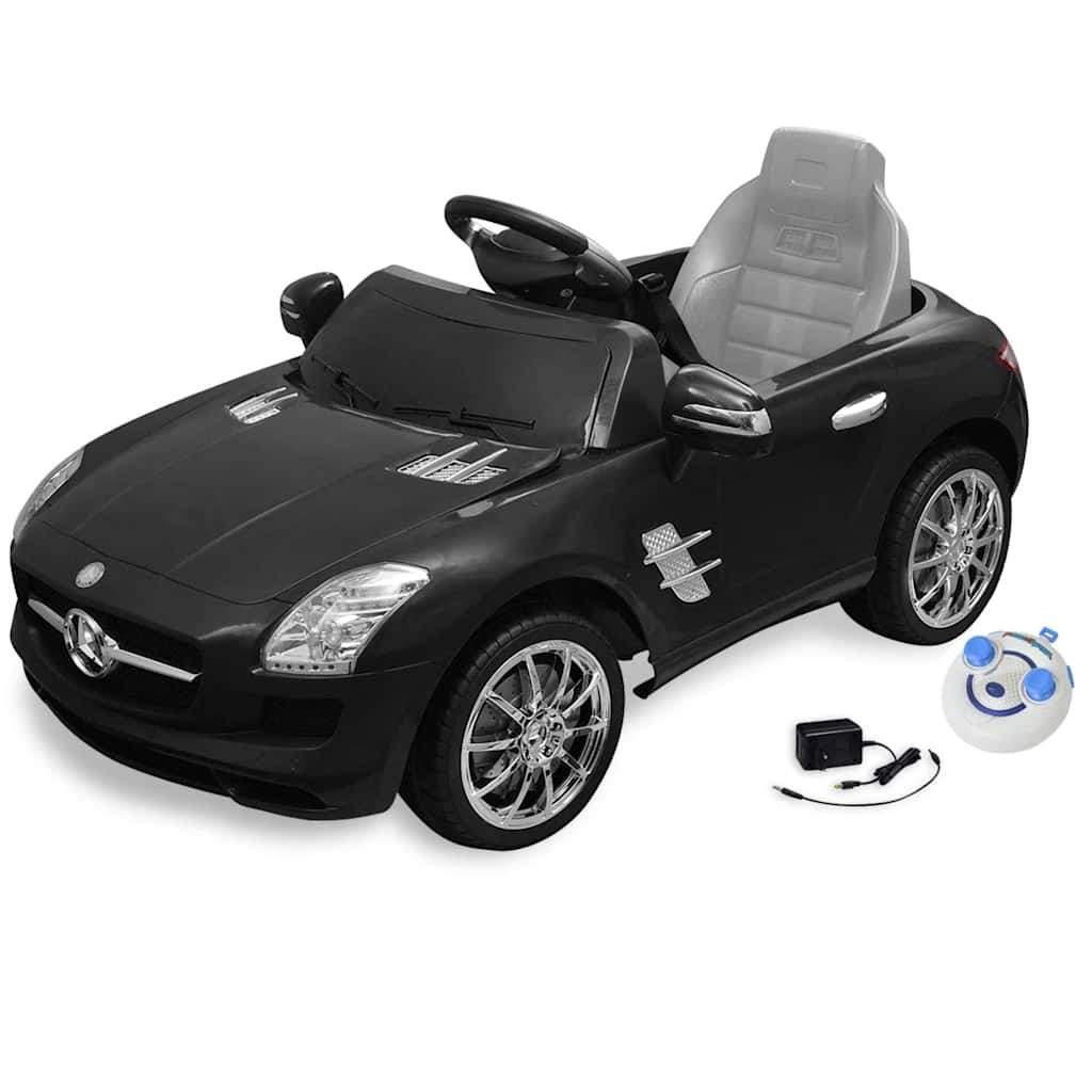 Mercedes Benz Αυτοκίνητο Ηλεκτροκίνητο SLS AMG Μαύρο, Τηλεχειριστήριο - Pakobazaar