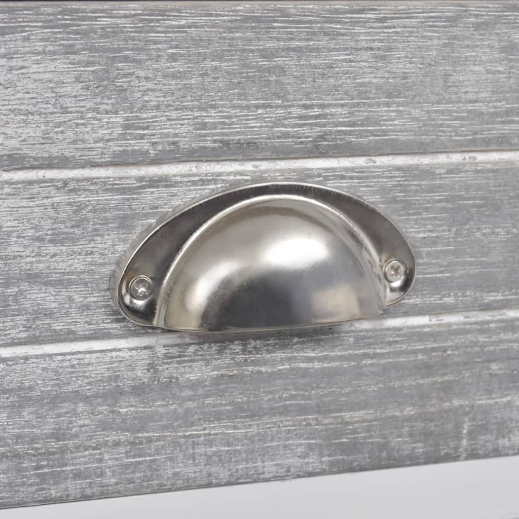 Κομοδίνο με 1 Συρτάρι Γκρι / Λευκό - Pakobazaar