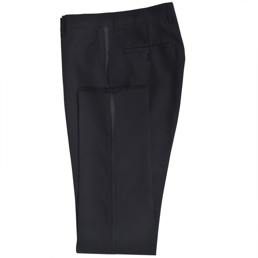 Κοστούμι Ανδρικό Black Tie/Σμόκιν Δύο Τεμαχίων Μαύρο Μέγεθος 46 - Pakobazaar