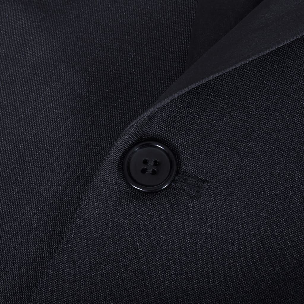 Κοστούμι Ανδρικό Black Tie/Σμόκιν Δύο Τεμαχίων Μαύρο Μέγεθος 46 - Pakobazaar