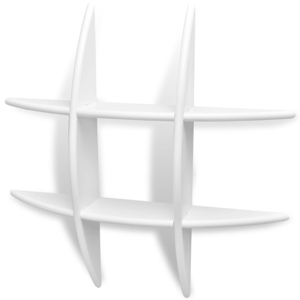 Ράφι Τοίχου για Βιβλία/DVD Άσπρο από MDF - PAKOBAZAAR