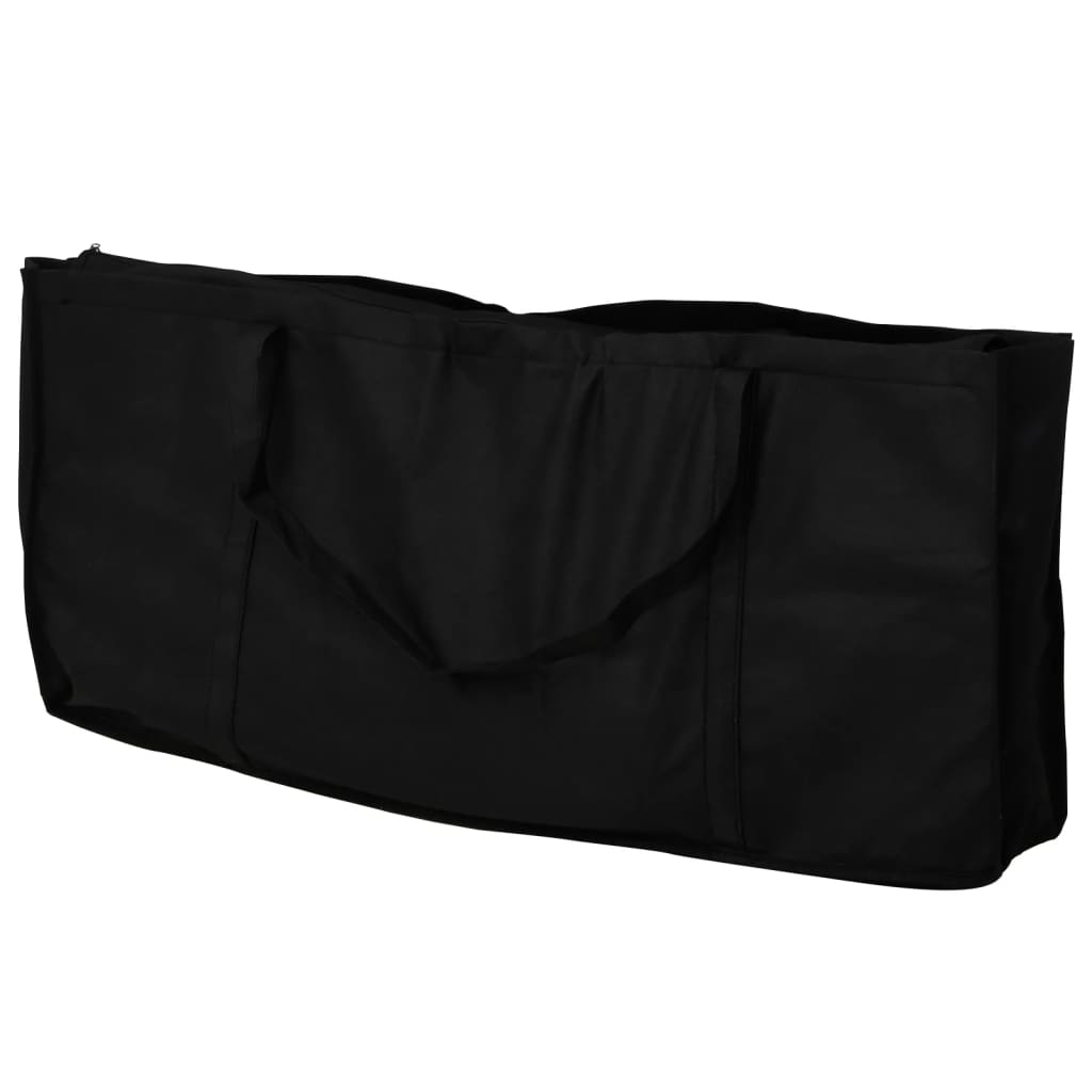 Αναδιπλούμενο Τραπέζι Μανικιούρ με Ροδάκια Μαύρο - Pakobazaar