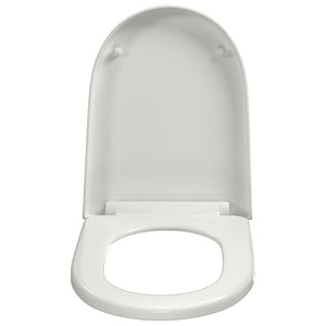 Κάλυμμα Λεκάνης με Soft Close & Quick Release Τετράγωνο Λευκό - PAKOBAZAAR