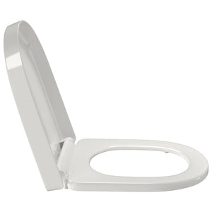 Κάλυμμα Λεκάνης με Soft Close & Quick Release Τετράγωνο Λευκό - PAKOBAZAAR