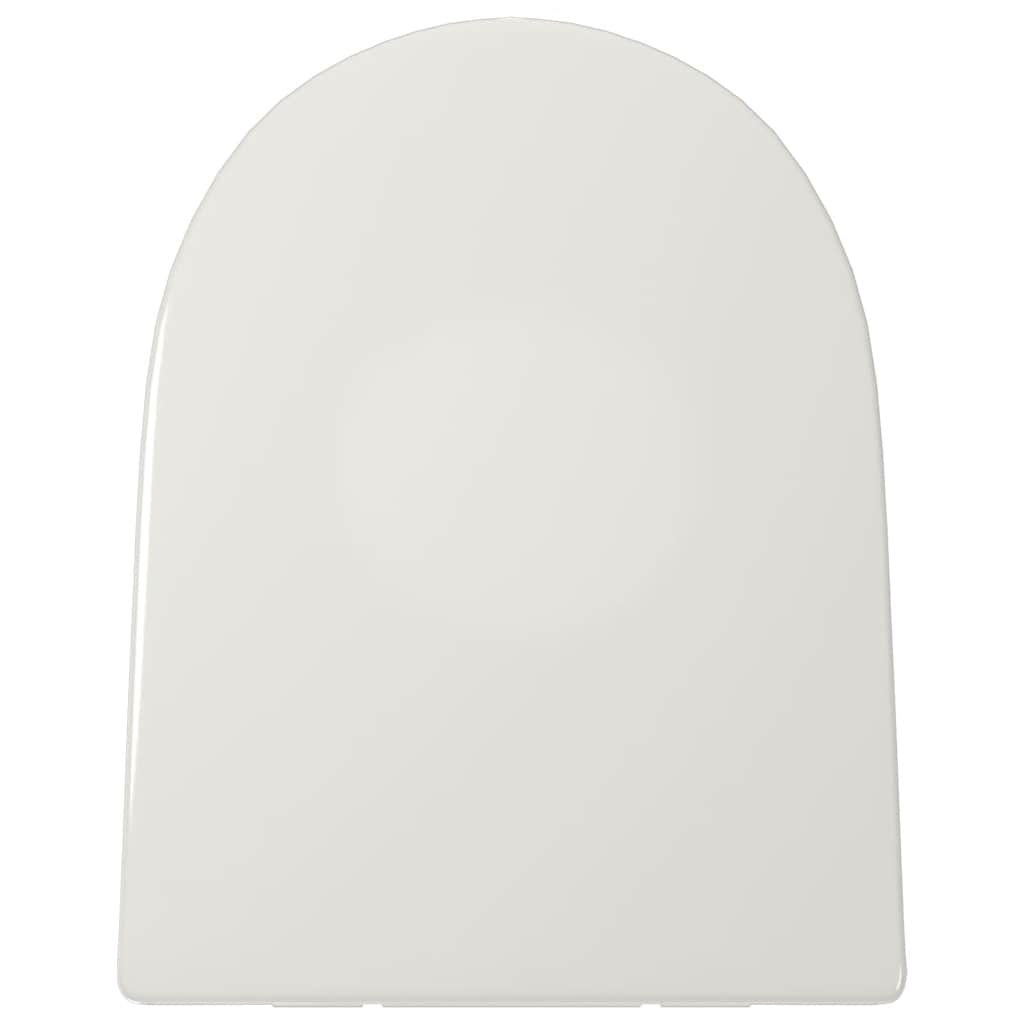 Κάλυμμα Λεκάνης με Soft Close & Quick Release Τετράγωνο Λευκό - PAKOBAZAAR