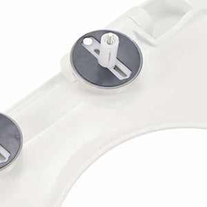 Κάλυμμα Λεκάνης με Soft Close & Quick Release Τετράγωνο Λευκό - PAKOBAZAAR