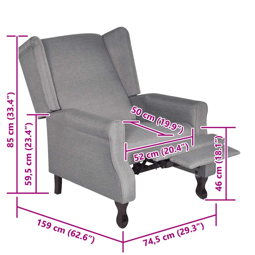 Πολυθρόνα Γκρι Υφασμάτινη - PAKOBAZAAR