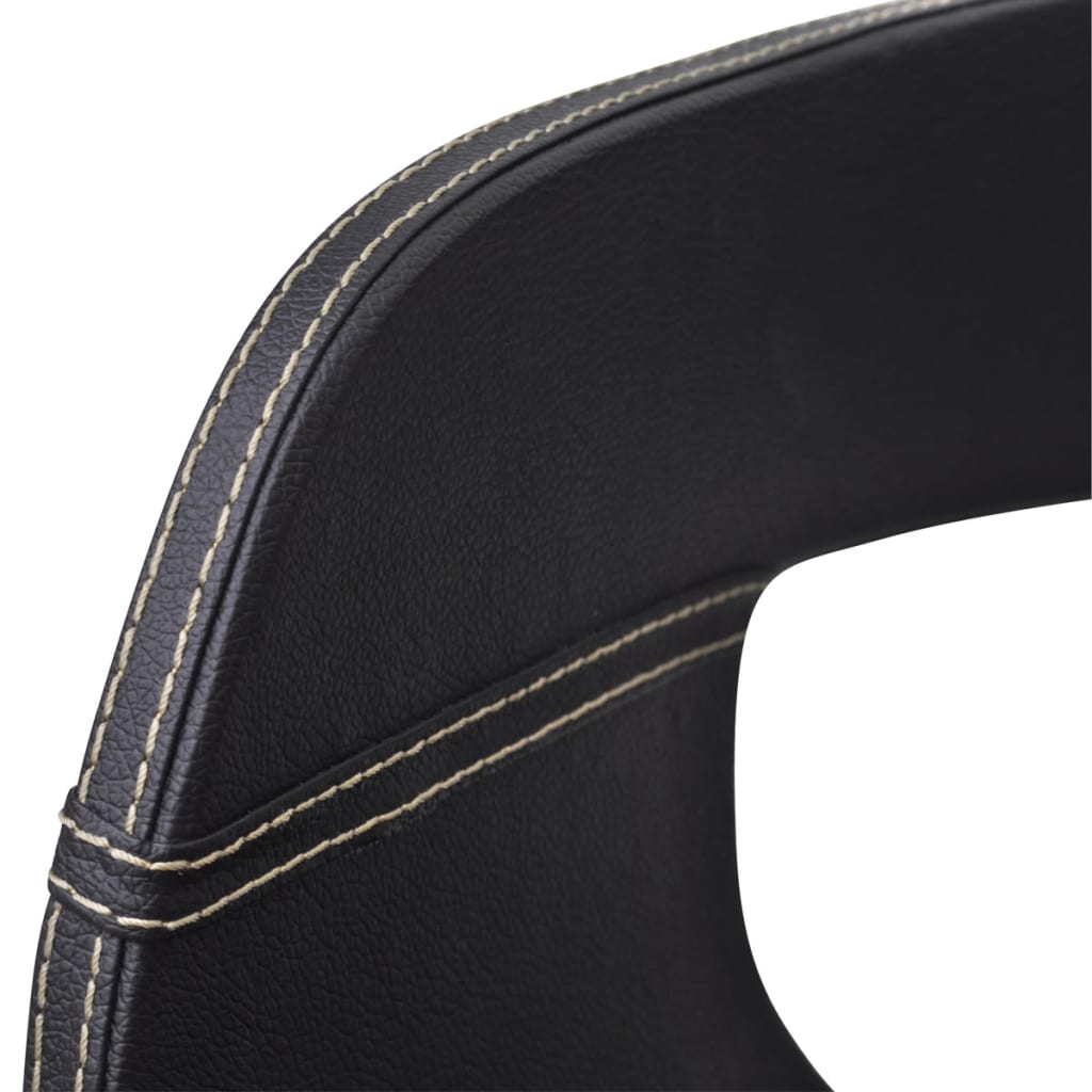 Καρέκλες Τραπεζαρίας 6 τεμ. Μαύρες Λυγισμ. Ξύλο/Συνθετικό Δέρμα - Pakobazaar