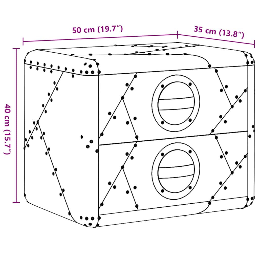 Βοηθητικό Τραπέζι Aviator Vintage 2 Συρτάρια Aircraft Airman - PAKOBAZAAR