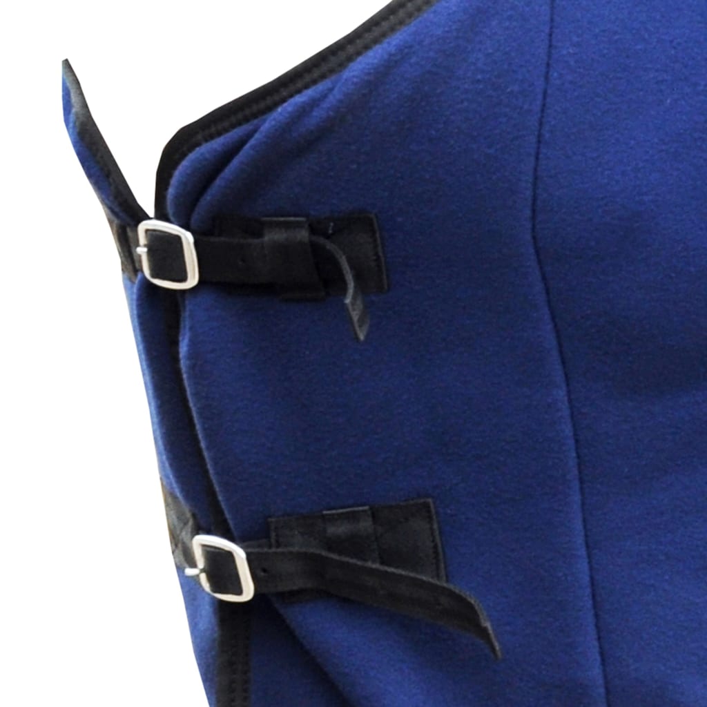 Κουβέρτα Αλόγου με Ιμάντες Μπλε 125 εκ. από Fleece