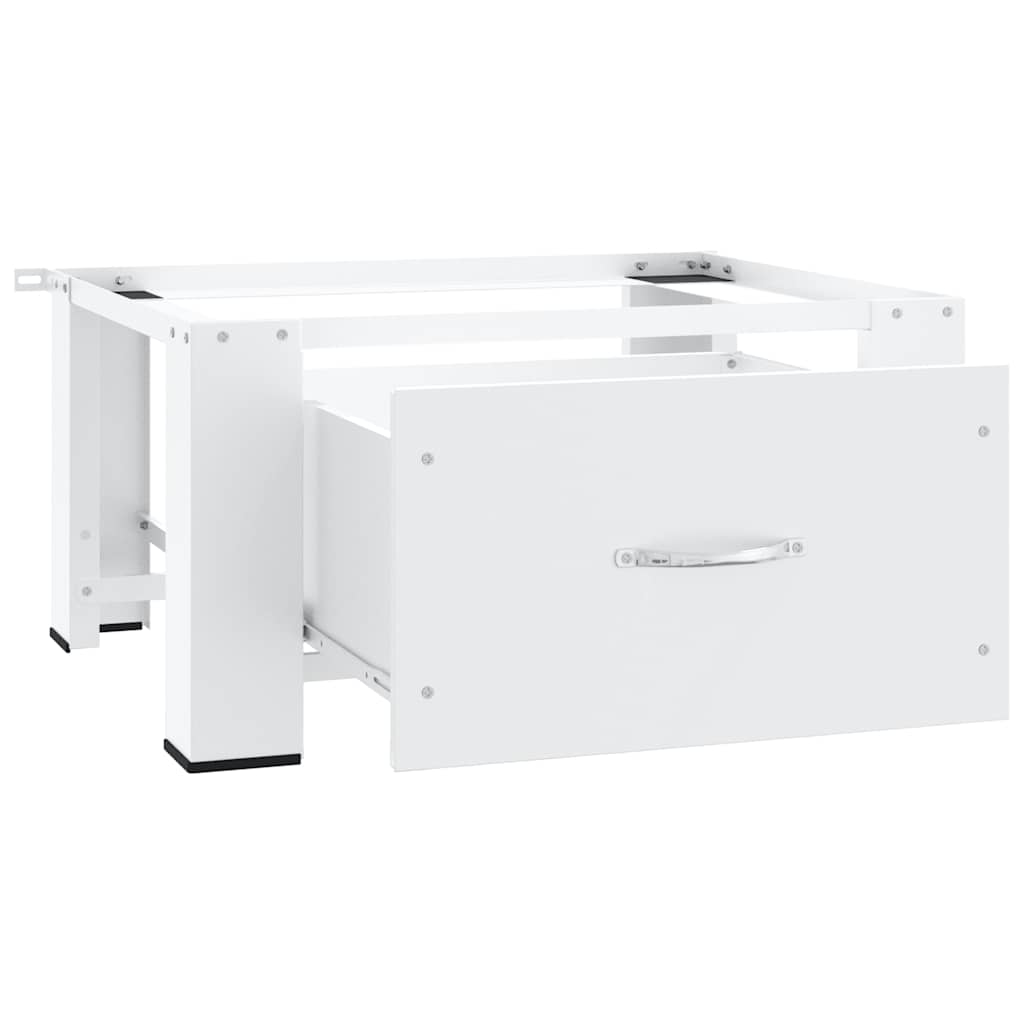 Βάση Στήριξης Πλυντηρίου Ρούχων με Συρτάρι Λευκή - Pakobazaar