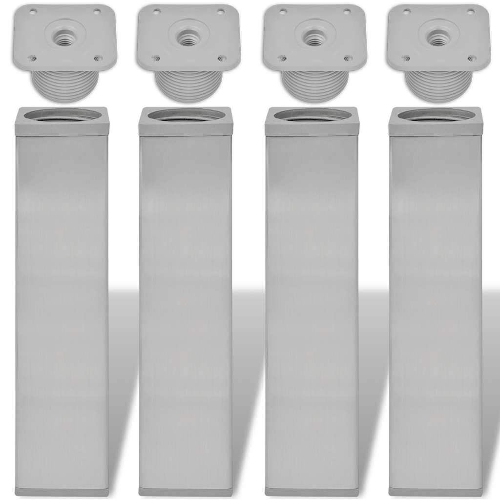 Πόδια καναπέ 4 pcs Ασημί 38 x 38 x 180 mm Σίδερο - Pakobazaar