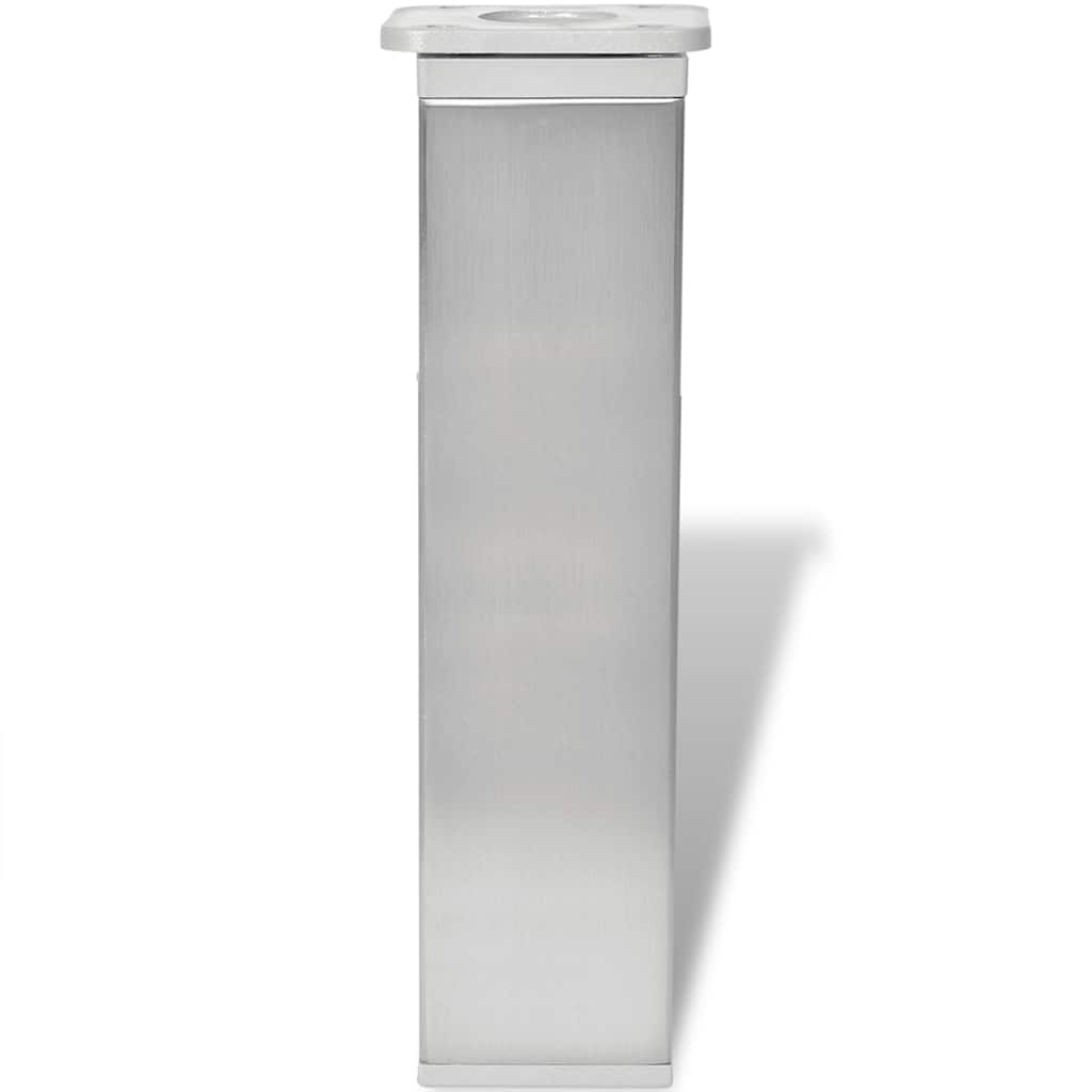 Πόδια καναπέ 4 pcs Ασημί 38 x 38 x 180 mm Σίδερο - Pakobazaar