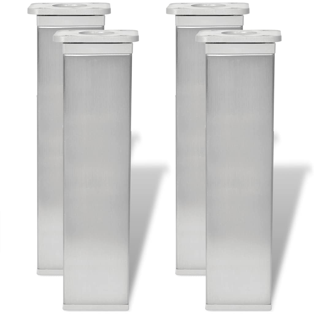 Πόδια καναπέ 4 pcs Ασημί 38 x 38 x 180 mm Σίδερο - Pakobazaar