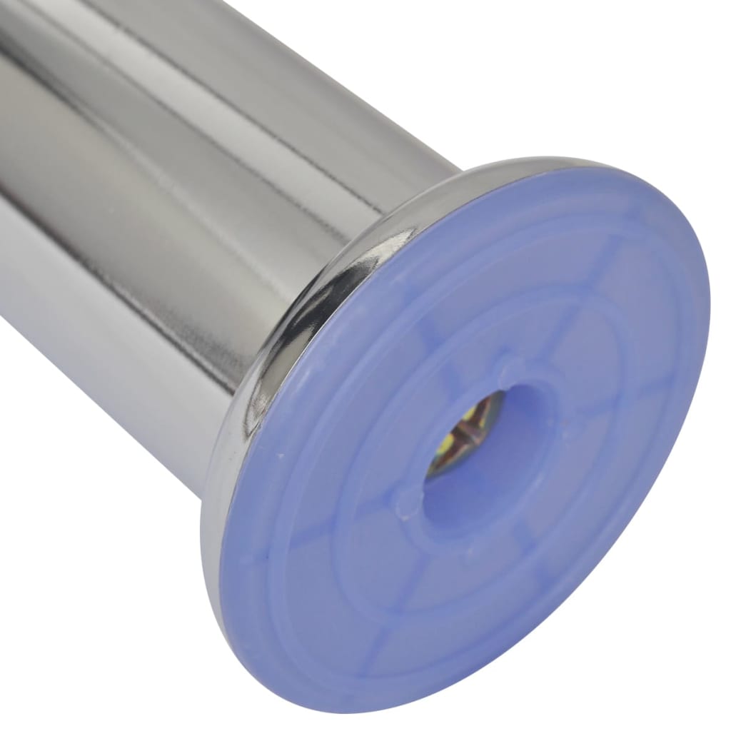 Πόδια Καναπέ Στρογγυλά 4 τεμ. Χρώμα Χρώμιο 120 χιλ. - PAKOBAZAAR