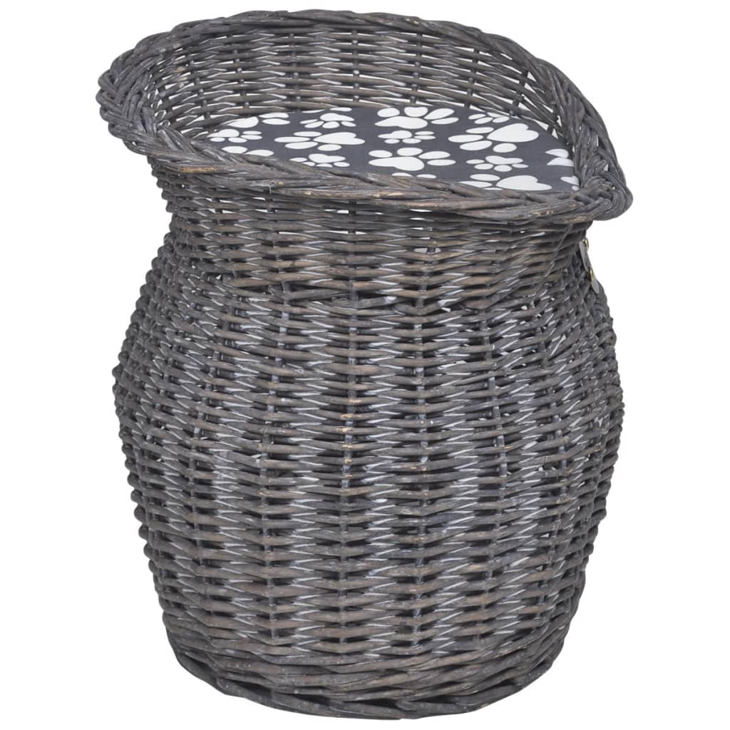 Γατόδεντρο/Σπίτι/ Κρεβάτι/Ονυχοδρόμιο με Μαξιλάρι από Ξύλο Ιτιάς - PAKOBAZAAR