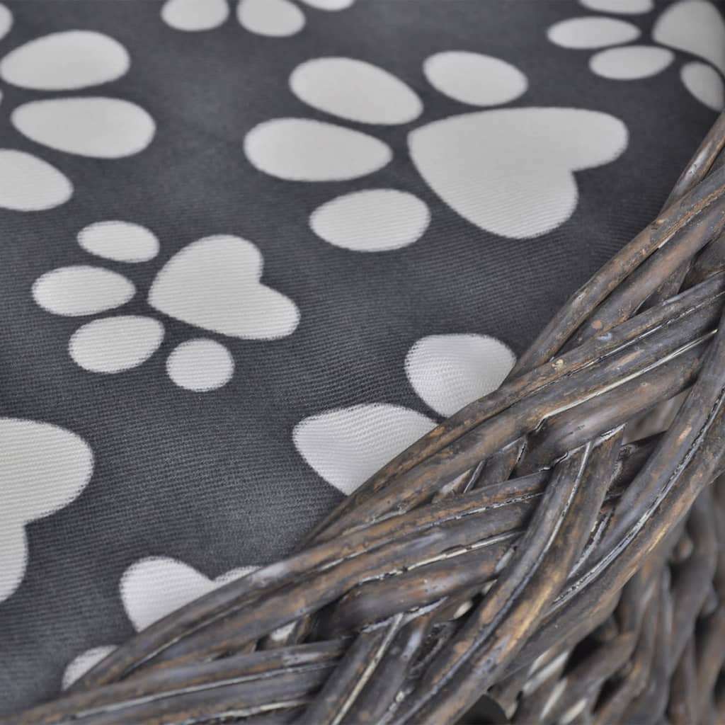 Γατόδεντρο/Σπίτι/ Κρεβάτι/Ονυχοδρόμιο με Μαξιλάρι από Ξύλο Ιτιάς - PAKOBAZAAR